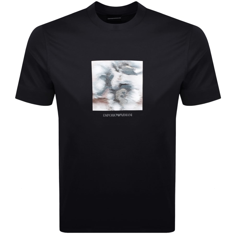 Emporio Armani Logo T Shirt Navy | Mainline Menswear us